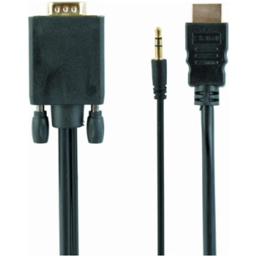 CABLE HDMI TO VGA +3.5MM/1.8M A-HDMI-VGA-03-6 GEMB
