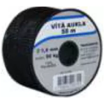 Aukla pīta d1.5mm/50m, poliestera melna
