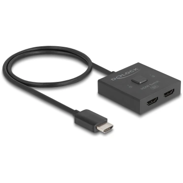 Delock HDMI Switch 2 auf 1 bidirektional 8K
