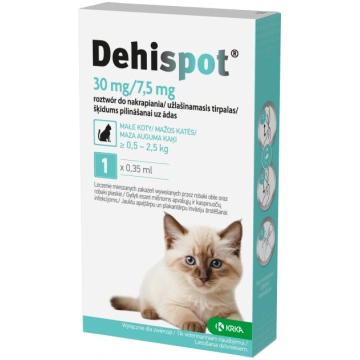 Dehispot Spot-On 30 mg / 7,5 mg šķīdums kaķiem 0,3