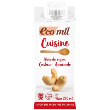 ECOMIL Cuisine Cashew kulinārijas krēms, 200 ml
