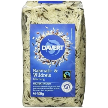 Davert Basmati un savvaļas rīsu maisījums, bioloģi