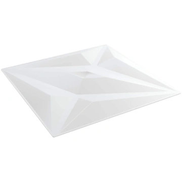 Sienas paneļi 24 pcs balta zvaigzne 50 x 50 cm xps