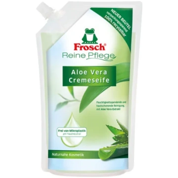 Šķidrās ziepes Frosch Sense Cremeseife, Aloe Vera,