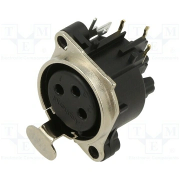 Connector: XLR; socket; female; 6A; 133V; PIN: 3; 