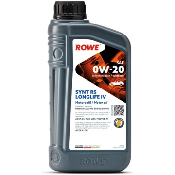 ROWE SYNT RS LONGLIFE IV SAE 0W-20 1L 20036-0010