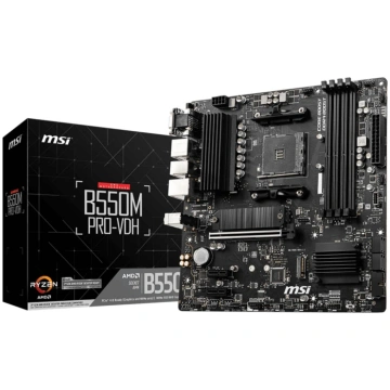 MSI Mainboard|MSI|AMD B550|SAM4|MicroATX|Memory DD