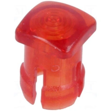 LED lens | square | red | lowprofile | 3mm KEYSTON