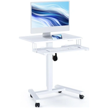 BONTEC Augstumā regulējams rakstāmgalds ar tastatū