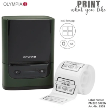 Olympia PM220 Label Printer green 6303
