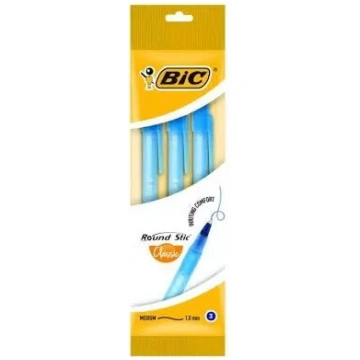 Lodīšu pildspalva BIC Round Stic Blue Stick, vidēj