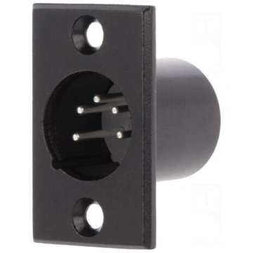 Socket | XLR | male | PIN: 5 | for panel mounting,