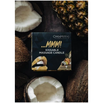 Masāžas svece ar tropisko pina-colada aromātu (kok