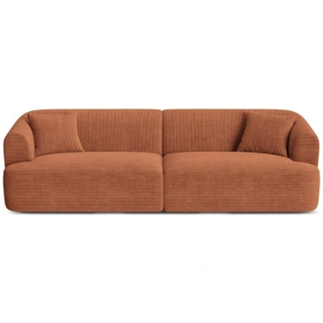 Terakotas oranžs velveta dīvāns 255 cm Campi – Cos