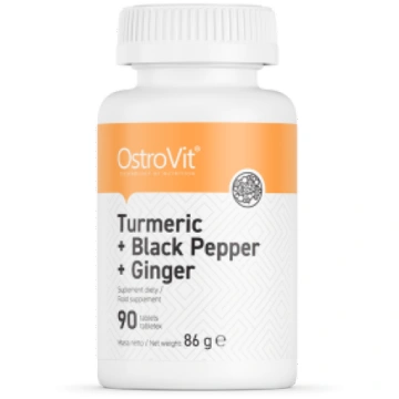 Turmeric + Black Pepper + Ginger OstroVit 90 tab