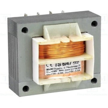 Transformer: mains; 6VA; 230VAC; 15V; 15V; 250mA; 