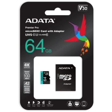 ADATA 64GB Premier Pro MICROSDXC R/W up to 100/80 