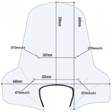 GIVI 107A PARABREZZA TRASPARENTE PIAGGIO LIBERTY-F