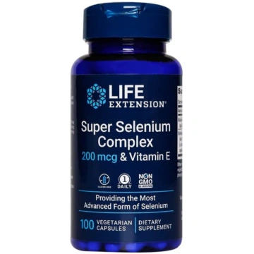 Life Extension Super Selenium Complex un E vitamīn