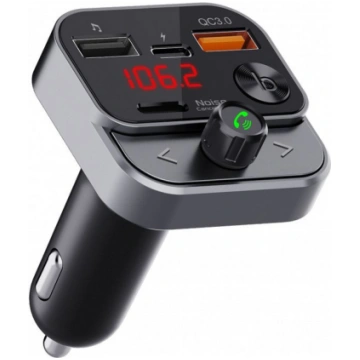 FM Bluetooth 5.0 Transmitter + USB-A QC3.0 + Type-