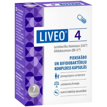 LIVEO 4 pienskābo un bifidobaktēriju komplekss, ka