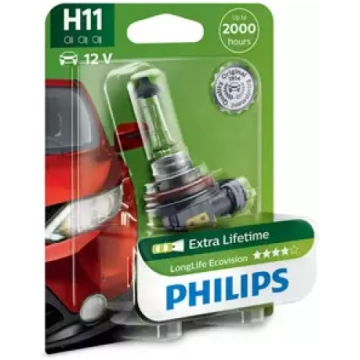 Halogēna spuldze PHILIPS LongLife EcoVision H11 12