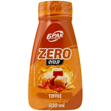 Zero Syrup 500 ml 6PAK Nutrition Toffee