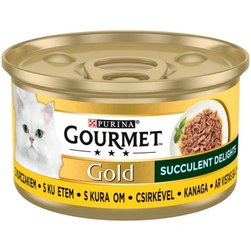 Purina GOURMET GOLD Succulent Delights Kurczak 85g