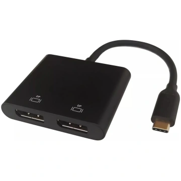 Deltaco USBC-2DP video kabeļa adapteris 0.1 m USB 