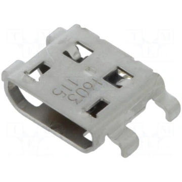 Connector: USB B micro | socket | on PCBs | SMT | 