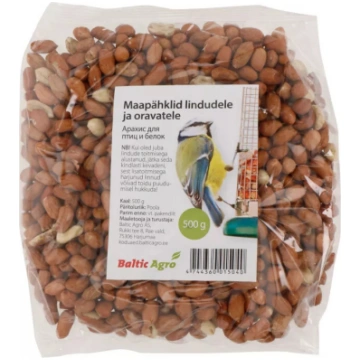 Lobīti zemesrieksti Baltic Agro, savvaļas putniem,