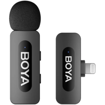 BOYA BY-V1 V2.0 Wireless Microphone 2.4GHz - Black