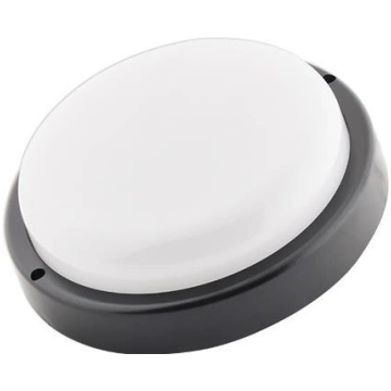LED lampa IP54 Max apaļa 12W , melna