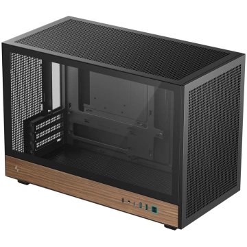 Deepcool Case | CH260 Wood | Black | Micro Tower |