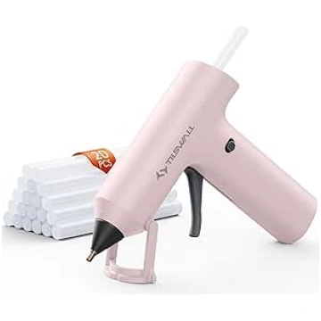 Tilswall Wireless Hot Glue Gun, Quick Preheating, 
