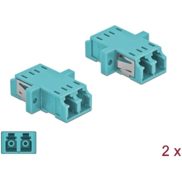 Delock Optical Fiber Coupler LC Duplex female to L