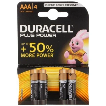 Battery: alkaline | 1.5V | AAA,R3 | PLUS | Batt.no