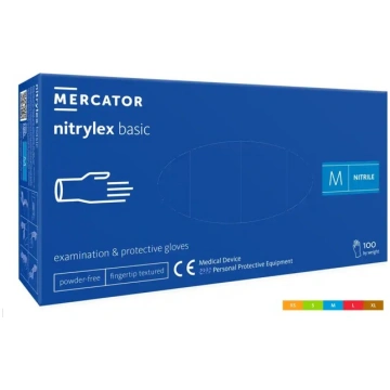 NITRYLEX BASIC N100 M-izmērs - Cimdi nitrila bez p
