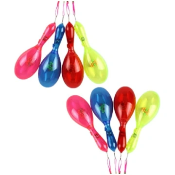 Maracas Percussion LED Noisemaker Light Up Mūzikas