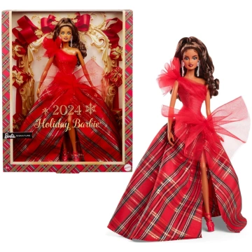 Barbie Holiday lelle – brūni mati HRM63