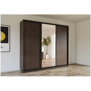 Skapis ar 3 bīdāmām durvīm un spoguli 250/240/60 c