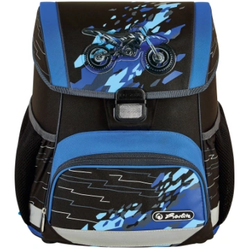 Skolas mugursoma Herlitz Loop Motorcycle, zila krā