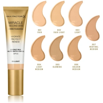 Max Factor Miracle Second Skin Hybrid Foundation g
