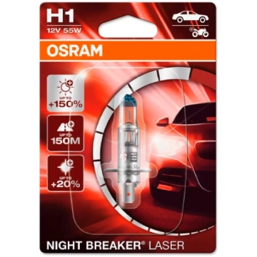 Halogēna spuldze H1, 55W, 12V, 3400K, NIGHT BREAKE