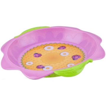 Bļoda Nuby Plate Flower, 9 mēn., polipropilēns (pp