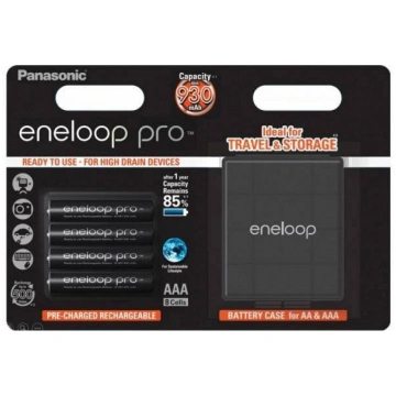 Uzlādējams elements Panasonic Eneloop Pro + Korpus