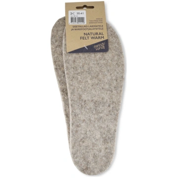 Natural felt warm zolītes platākiem un barefoot ap