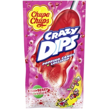 Chupa Chups Crazy Zemeņu ledene uz kociņa 14g
