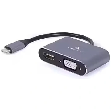 Cablexpert USB Type-C to HDMI and VGA display adap