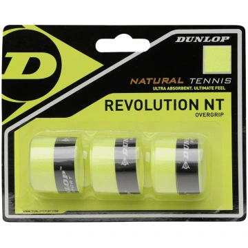 Overgrip Dunlop NT REVOLUTION yellow, 3pcs 613239